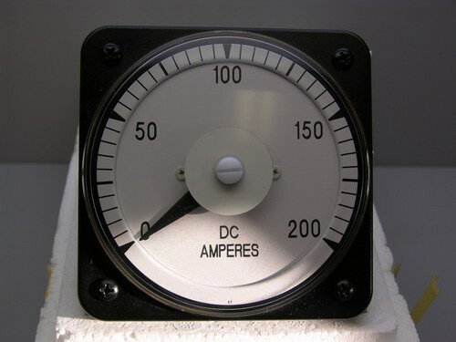 Yokogawa DB-40 0-200 DC Amps Panel Mount Ammeter 4″D Calibrated 3/00