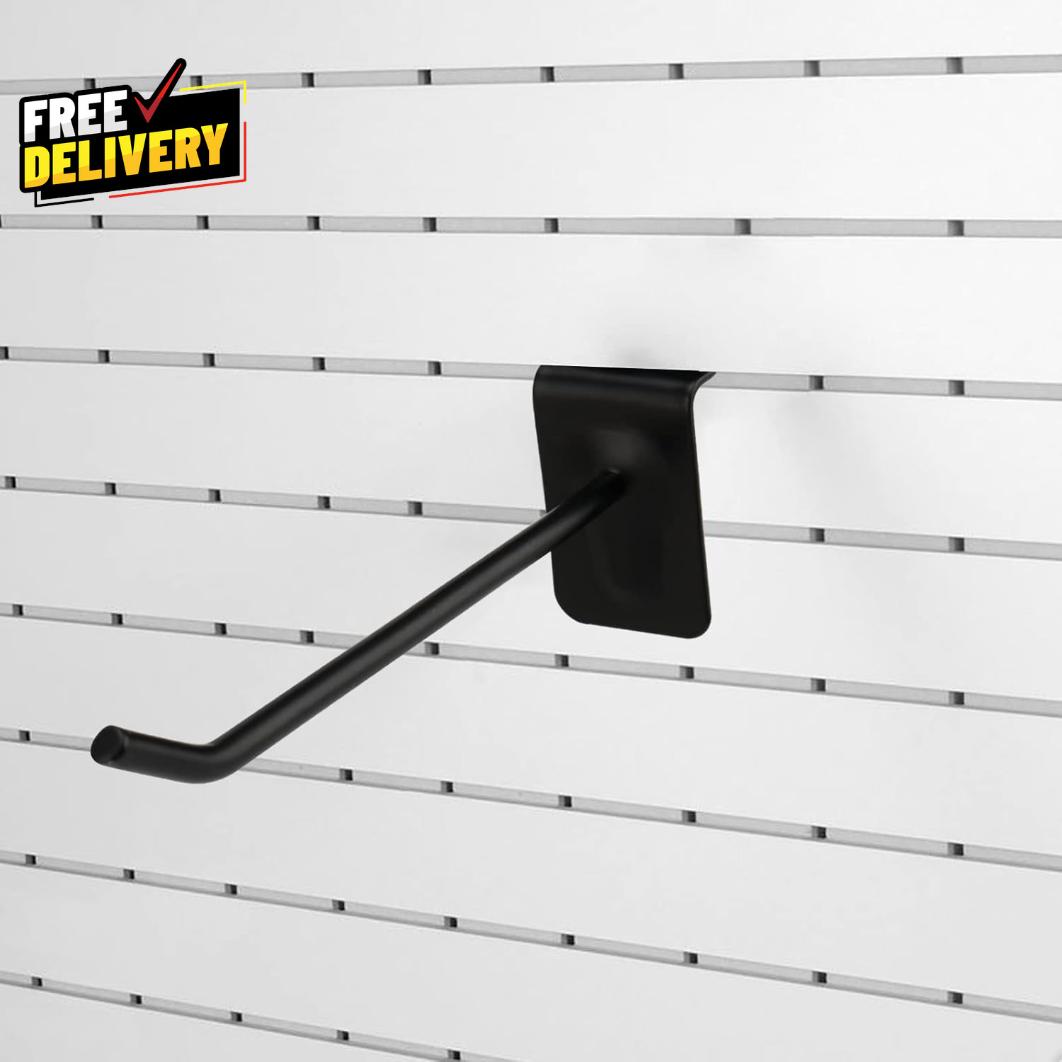 100 PCS 4 Inch Slatwall Hooks Slat Wall Gridwall Panel Slat Wall Hooks Slot B…
