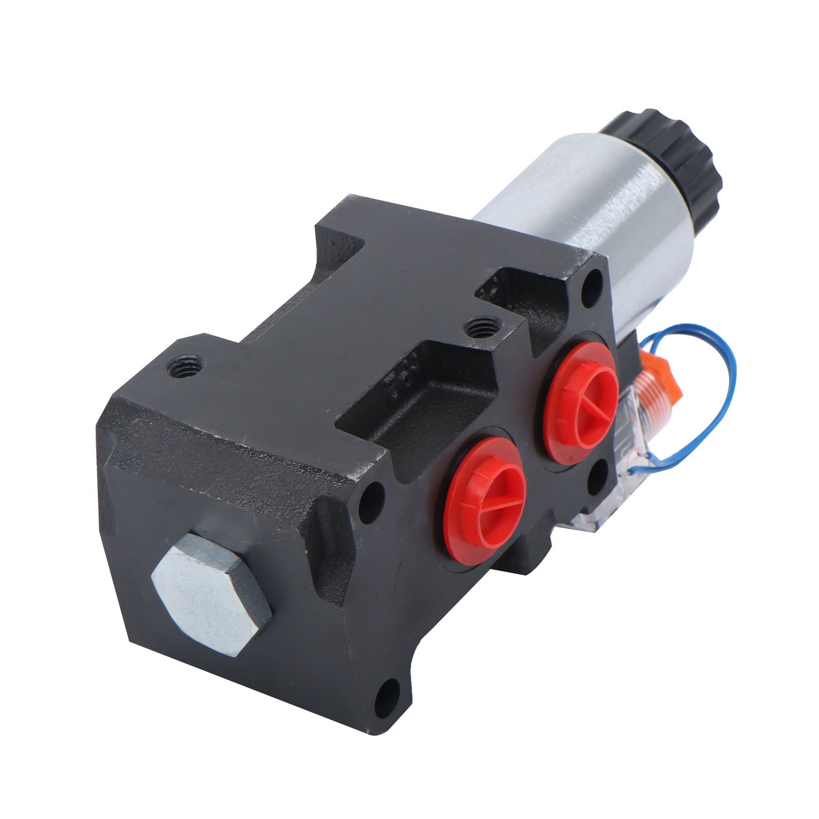 #10 SAE 6 Port 12V DC Hydraulic Solenoid Selector Diverter Valve 3Plug 13 GPM