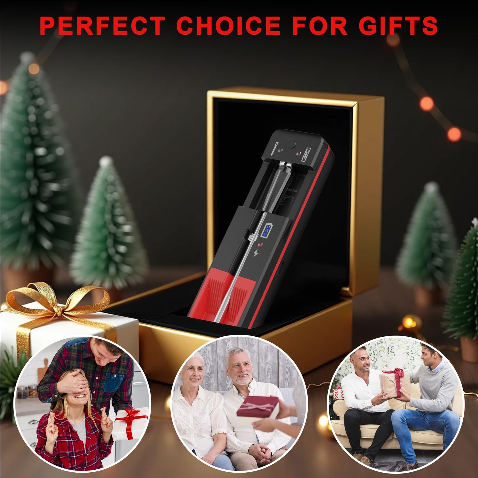 Smart Bluetooth Cooking Thermometer, Long-Range Wireless Meat Thermometer for…