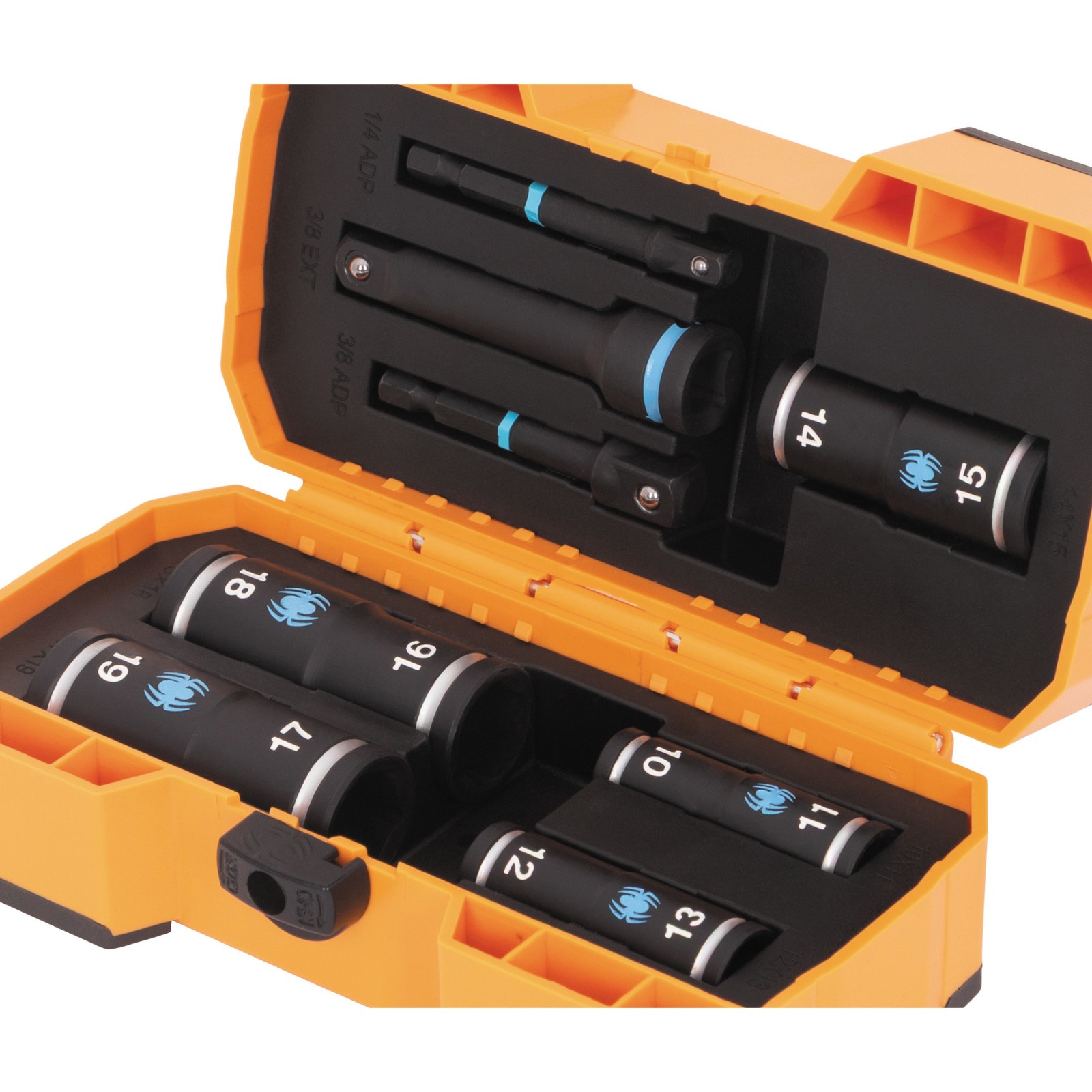 Spyder 8 pc 1/4 and 3/8 in Drive Metric Flip Socket Set, 19712