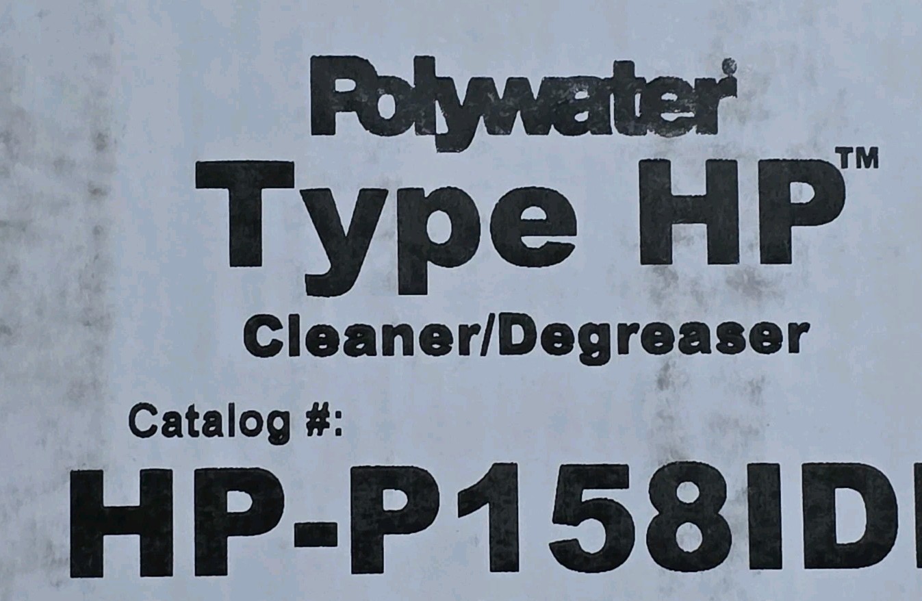 Lot of 100 Tandem Packs Polywater Type HP Cleaner Degreaser Solvent Wipes