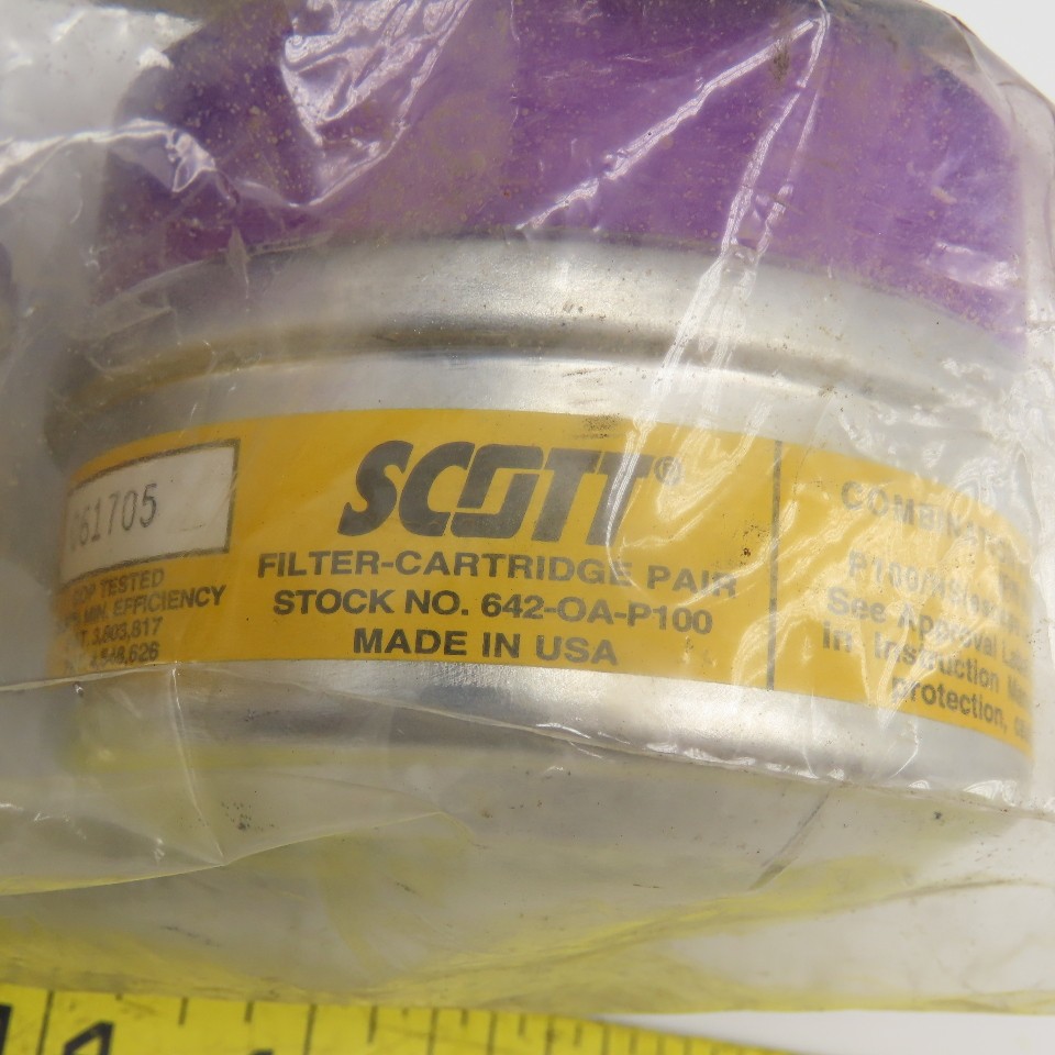 Scott 642-OA-P100 NIOSH Approved Respirator Filter Cartridge Set