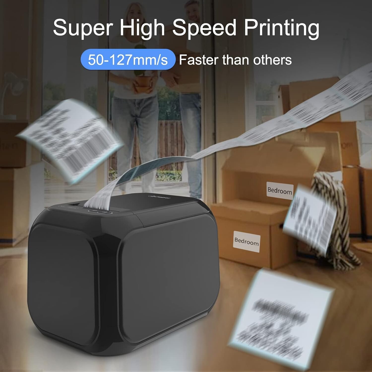 NEW Thermal USB label/receipt printer 600 FREE Labels Inventory Control Barcode