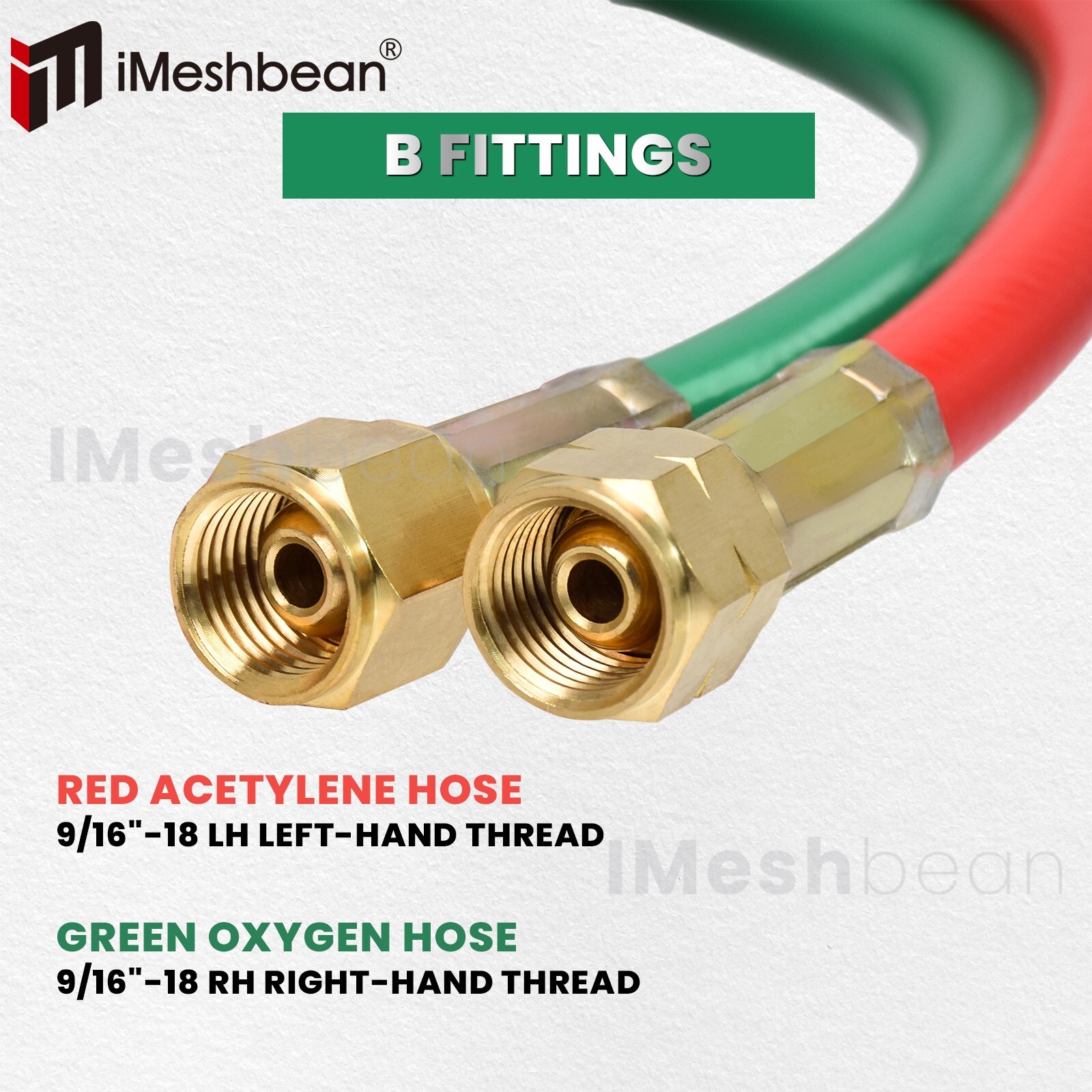 25FT Oxygen Acetylene Hose 1/4 Inch Twin Welding Hose Cutting Torch Hoses US