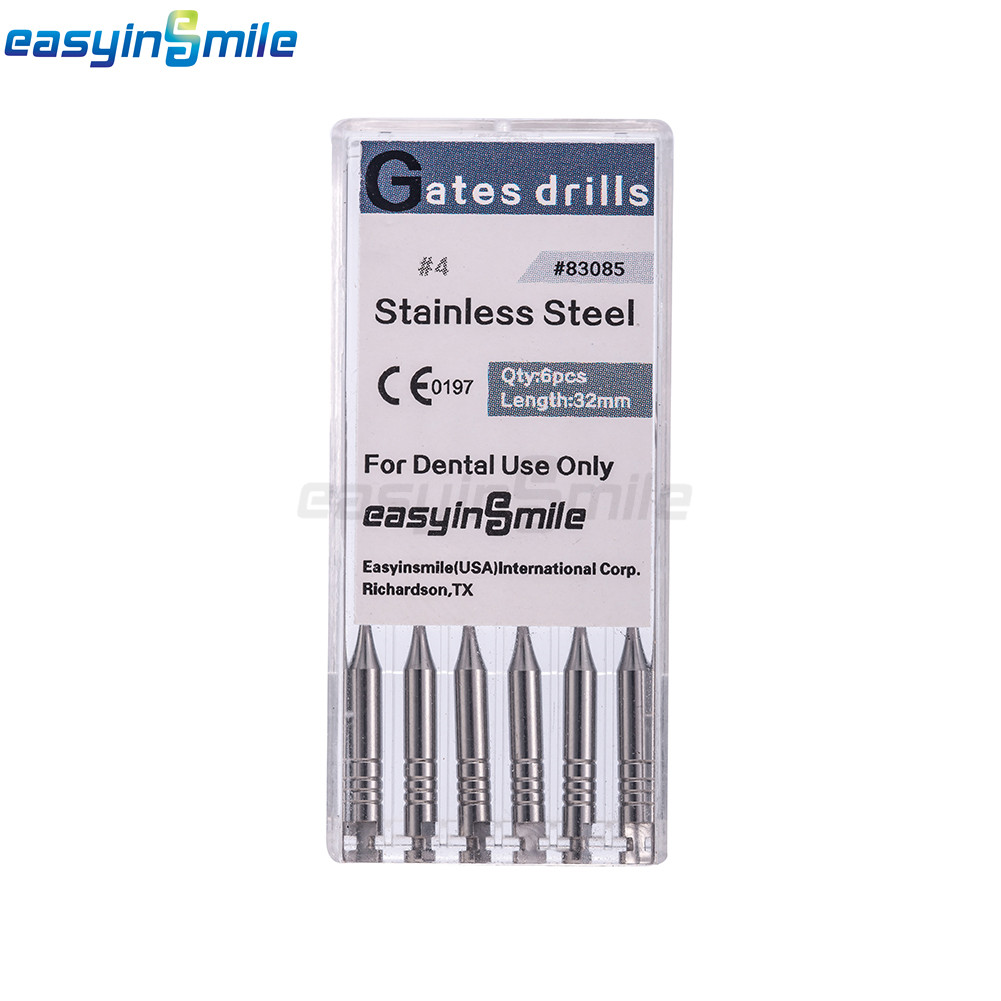 6pcs Endodontic Gates Drill Dental Peeso Reamers Glidden Rotary Paste Carriers