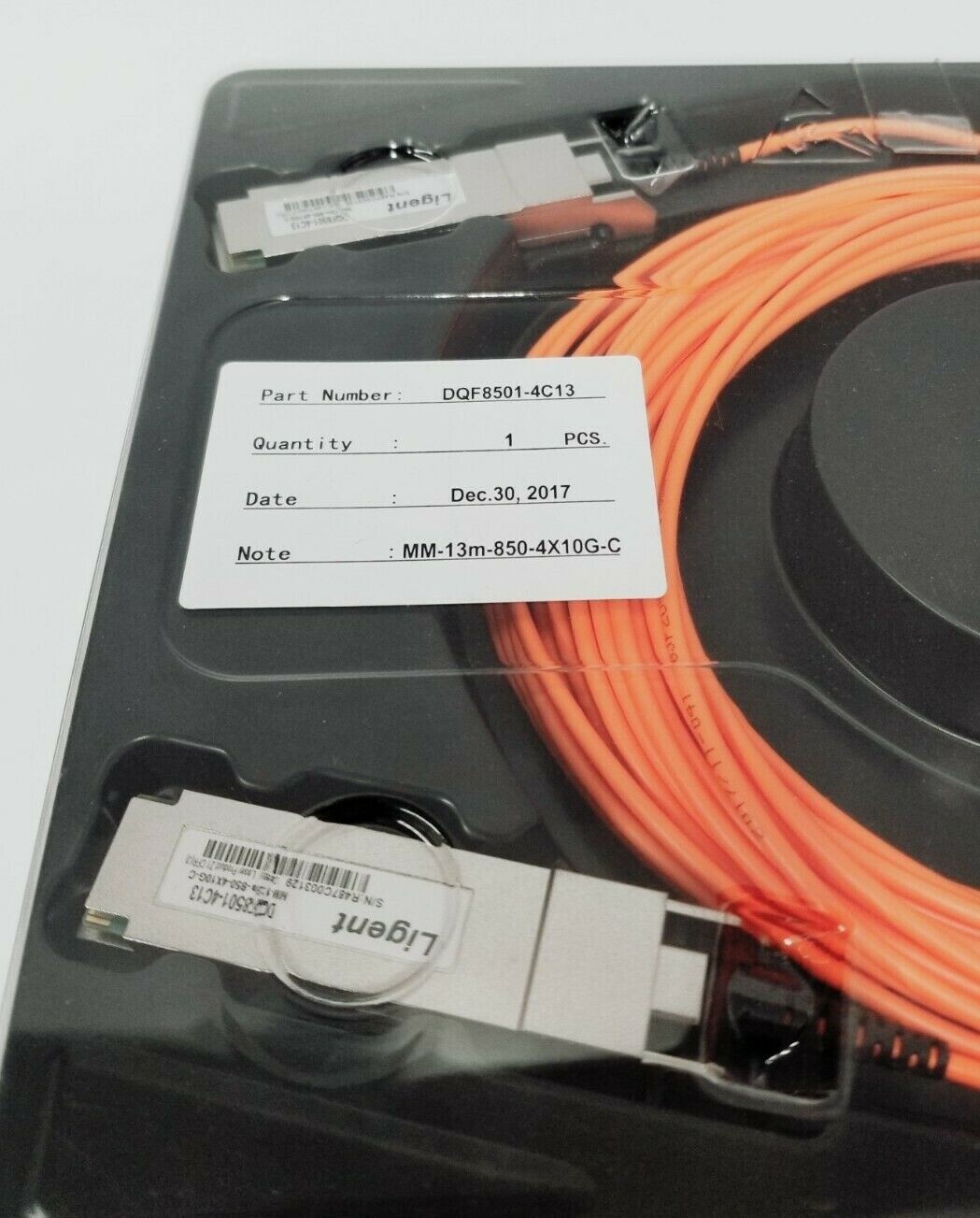 Hisense DQF8501-4C12 MM-13M-850-4X-10G-C Fiber Optic Cable Module New