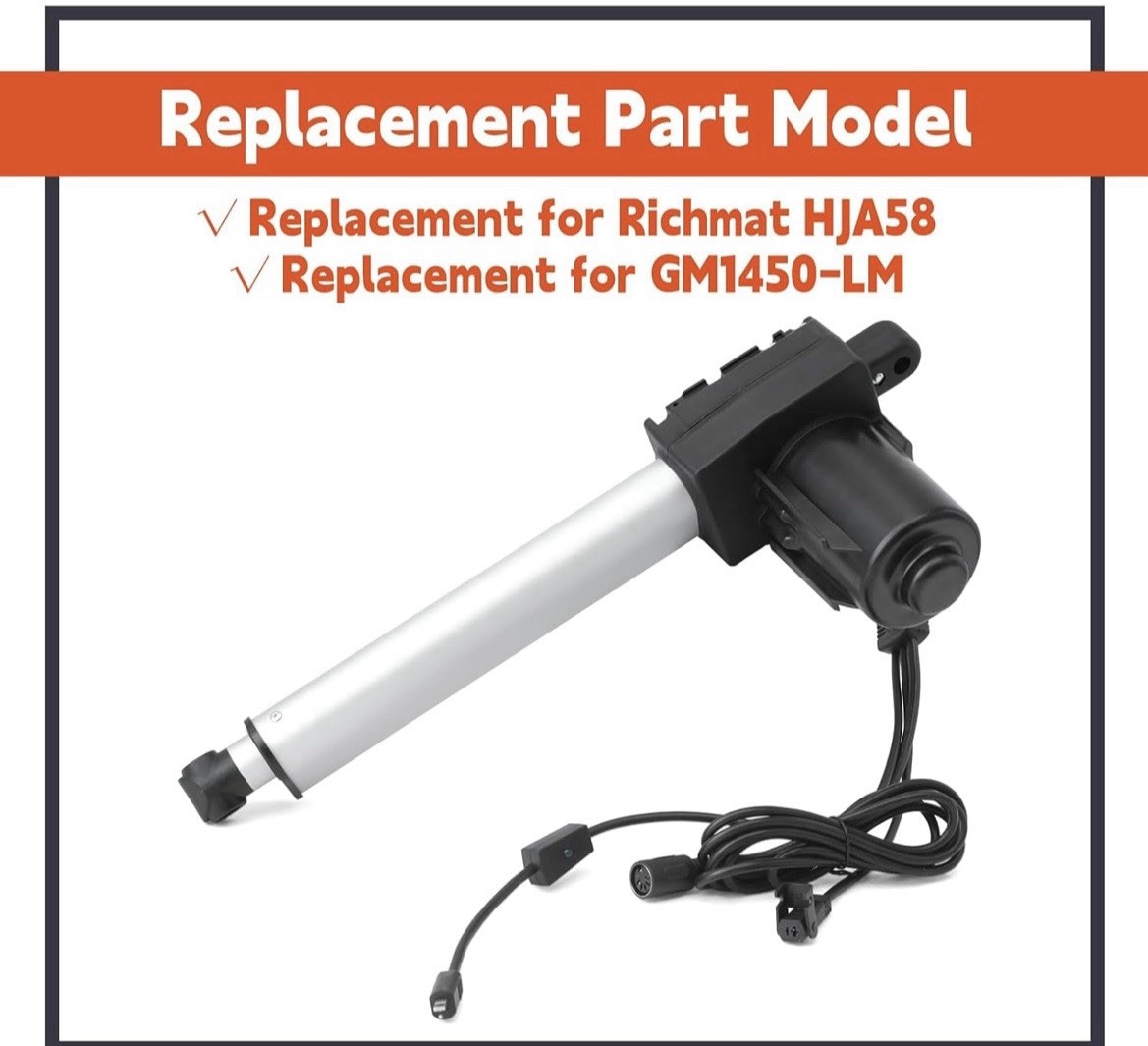 Lift Chair Motor Linear Actuator HJA58 GM1450-LM 212mm 2-Pin 6000N/4000N