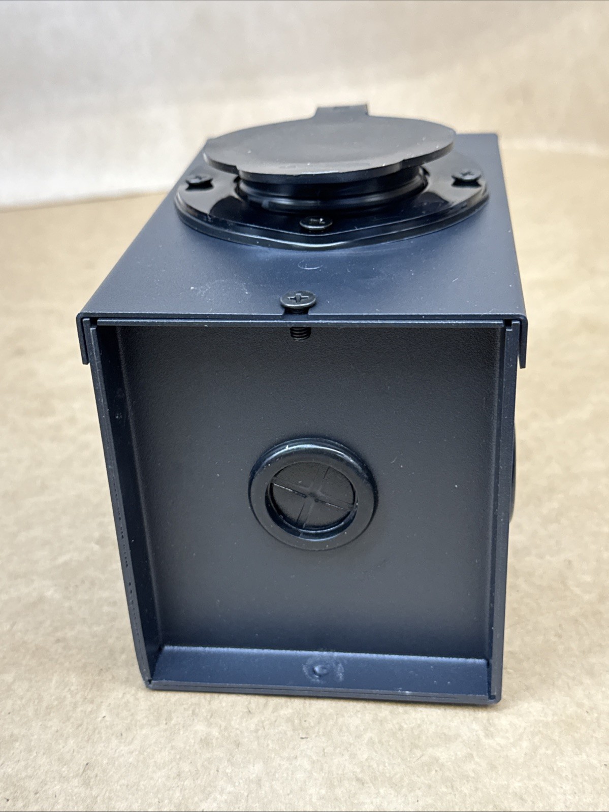 50A Generator Power Inlet Box NEMA S7Power Inlet Box 3 Prong Black