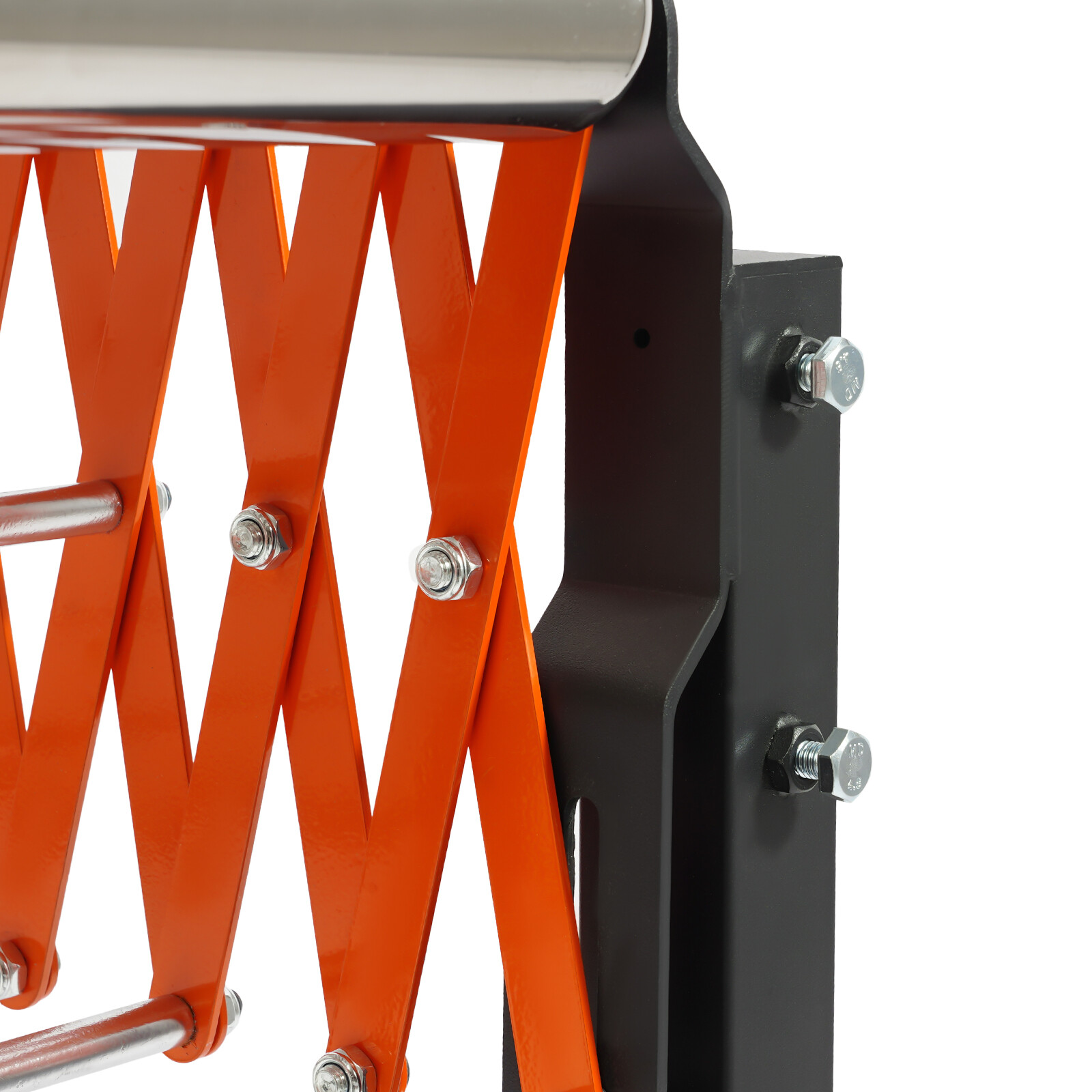 51*23*29in Silver/Black/Orange Iron&Stainless Steel Adjustable Roller Conveyor