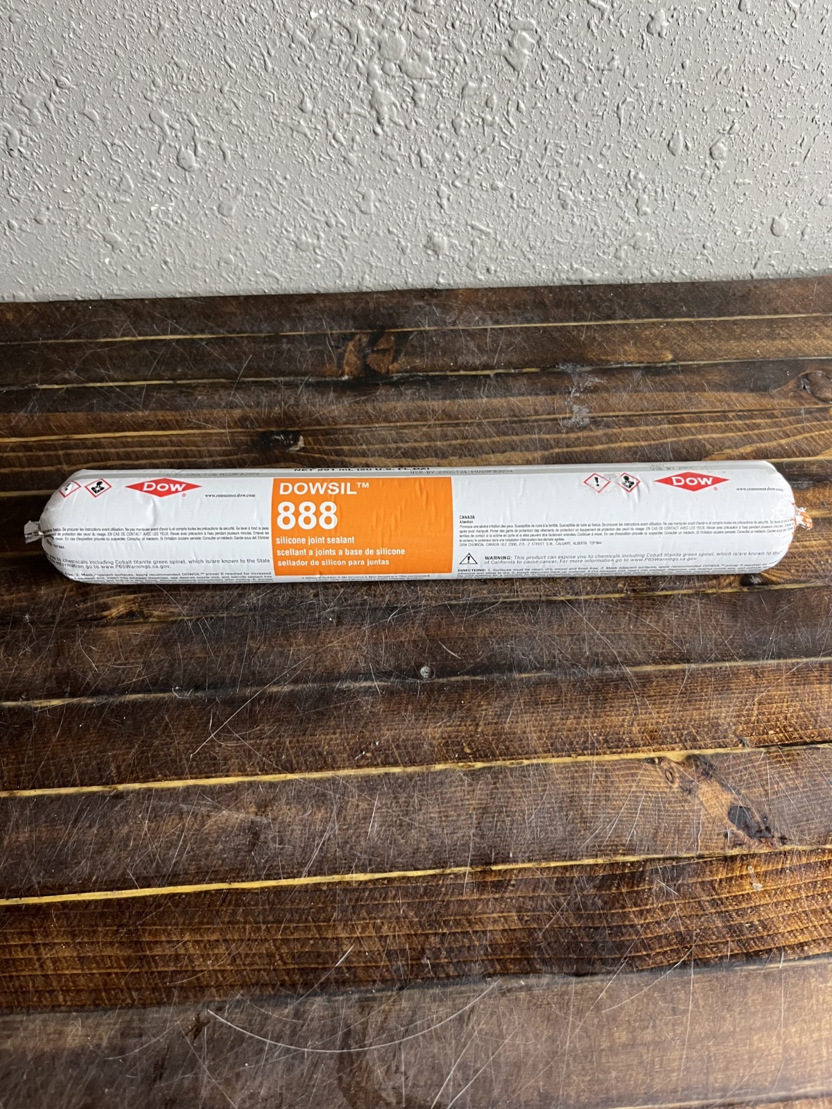 Dow Dowsil 888 Silicone Joint Sealant Gray 20 Fl Oz Sausage Pack