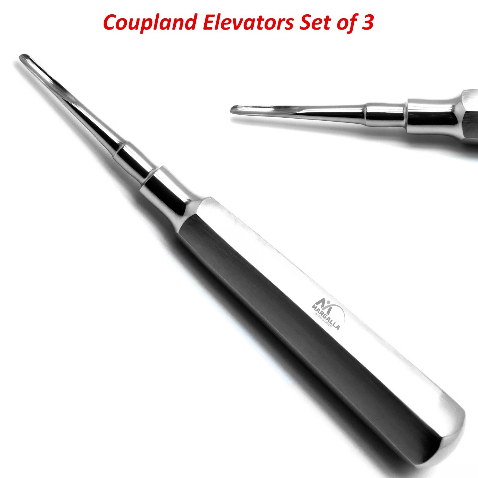Coupland Elevators Dental Extraction Set Of 3 Surgical Root Extracting Loosen