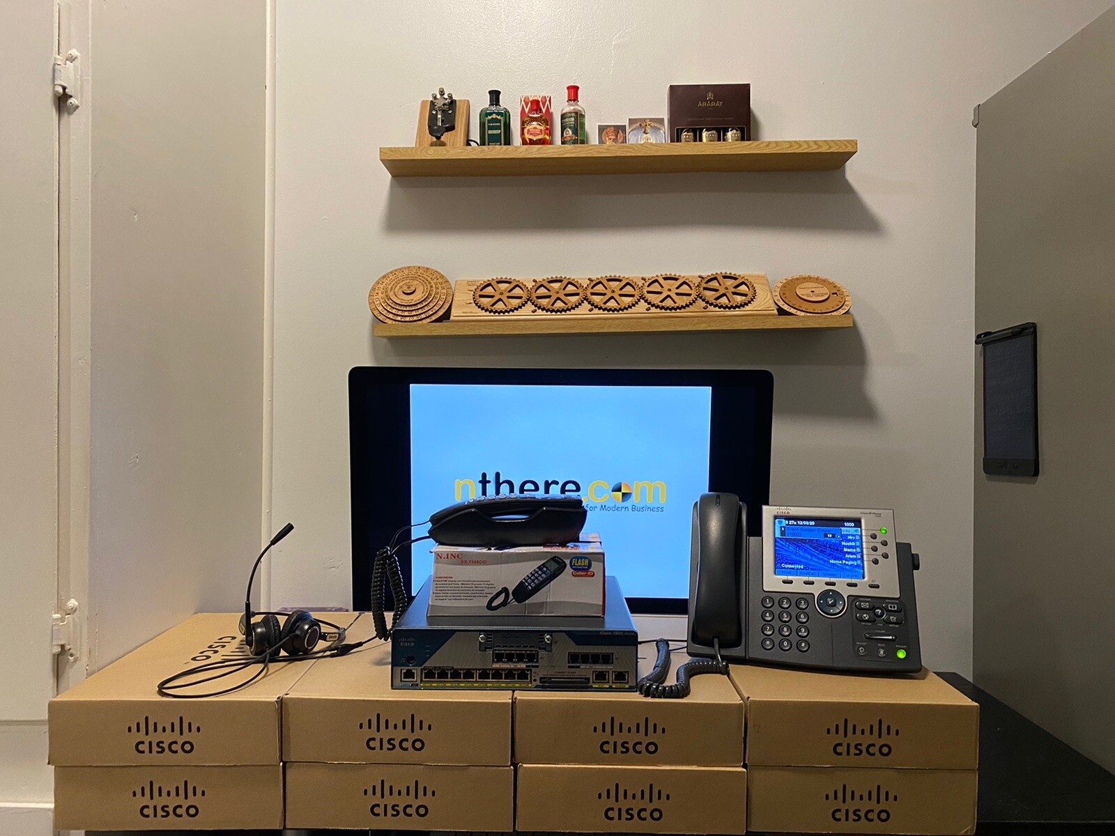 Cisco Phone System. Staged, Preconfigured, Tested Network, and IP PBX VoIP CME.