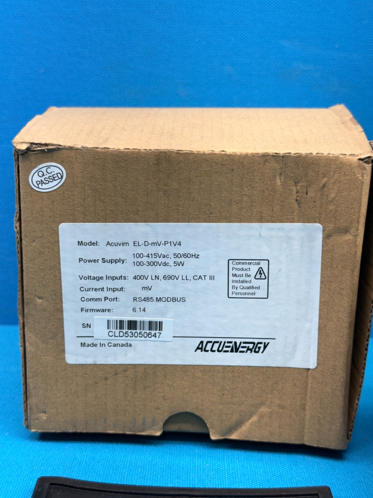 Accuenergy Acuvim Multifunction Power Meter EL-D-mV-P1V4 w/AXM-WEB2 Accuenergy