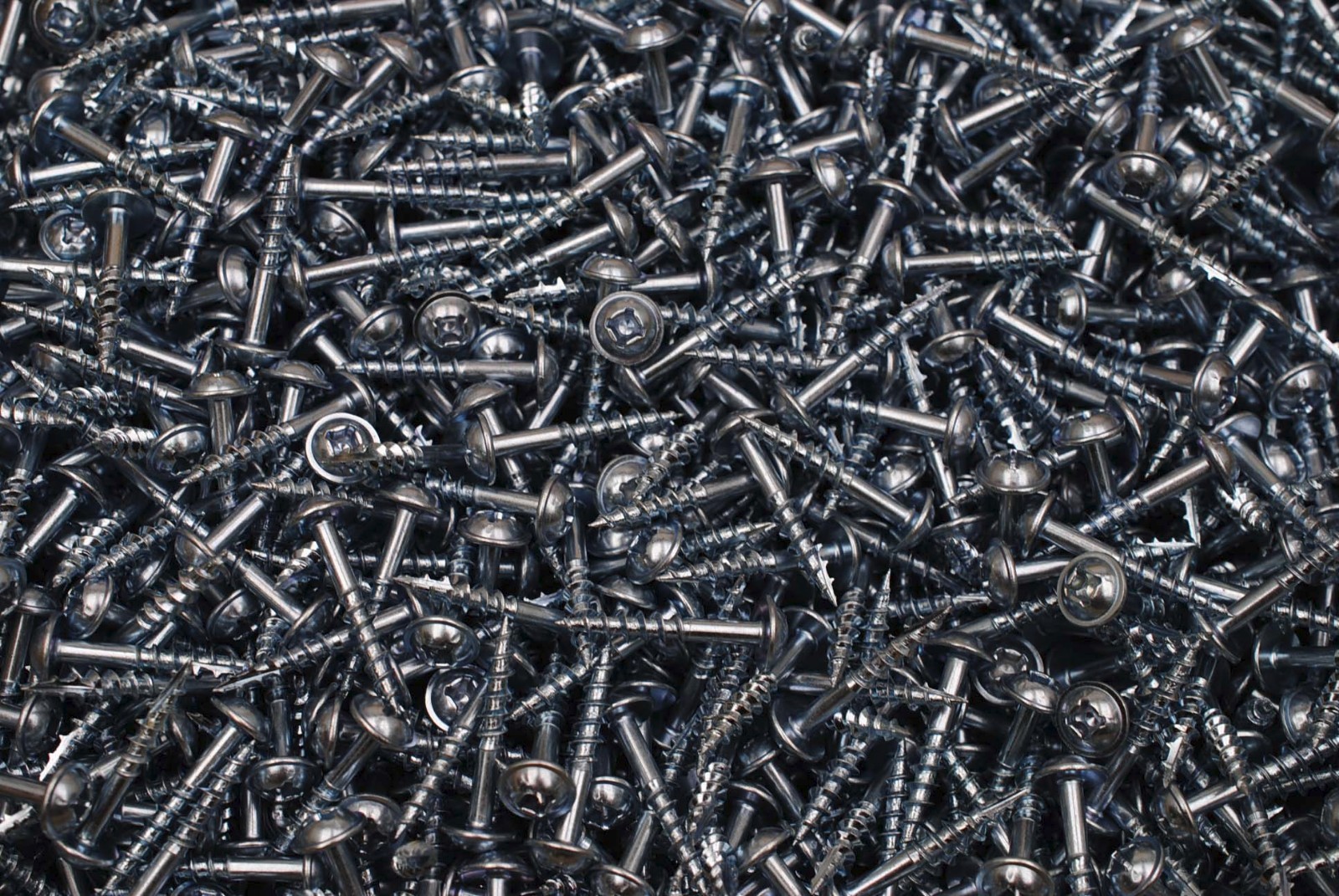 (1000) Combo Drive Washer Head 8 x 1 Pocket Hole Type 17 Coarse Wood Screw #8