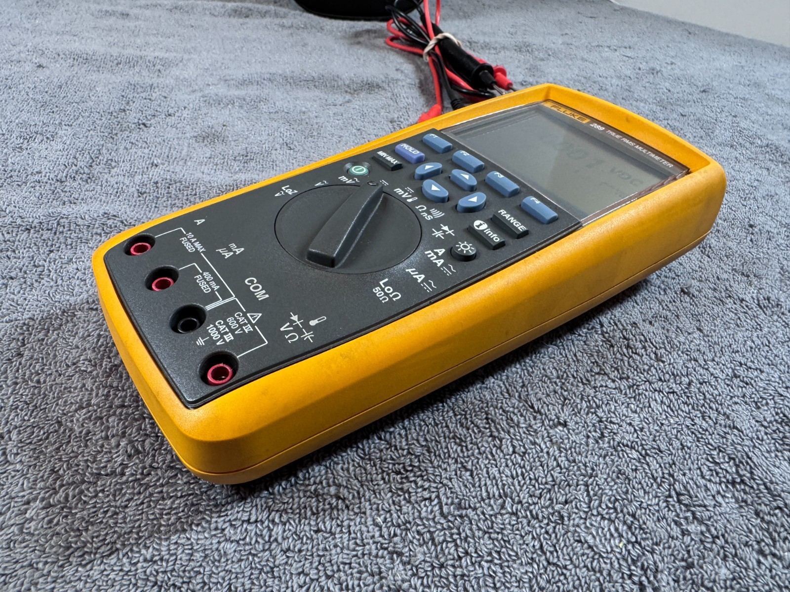 Fluke 289 True RMS Industrial Multimeter w/ Leads and Pouch