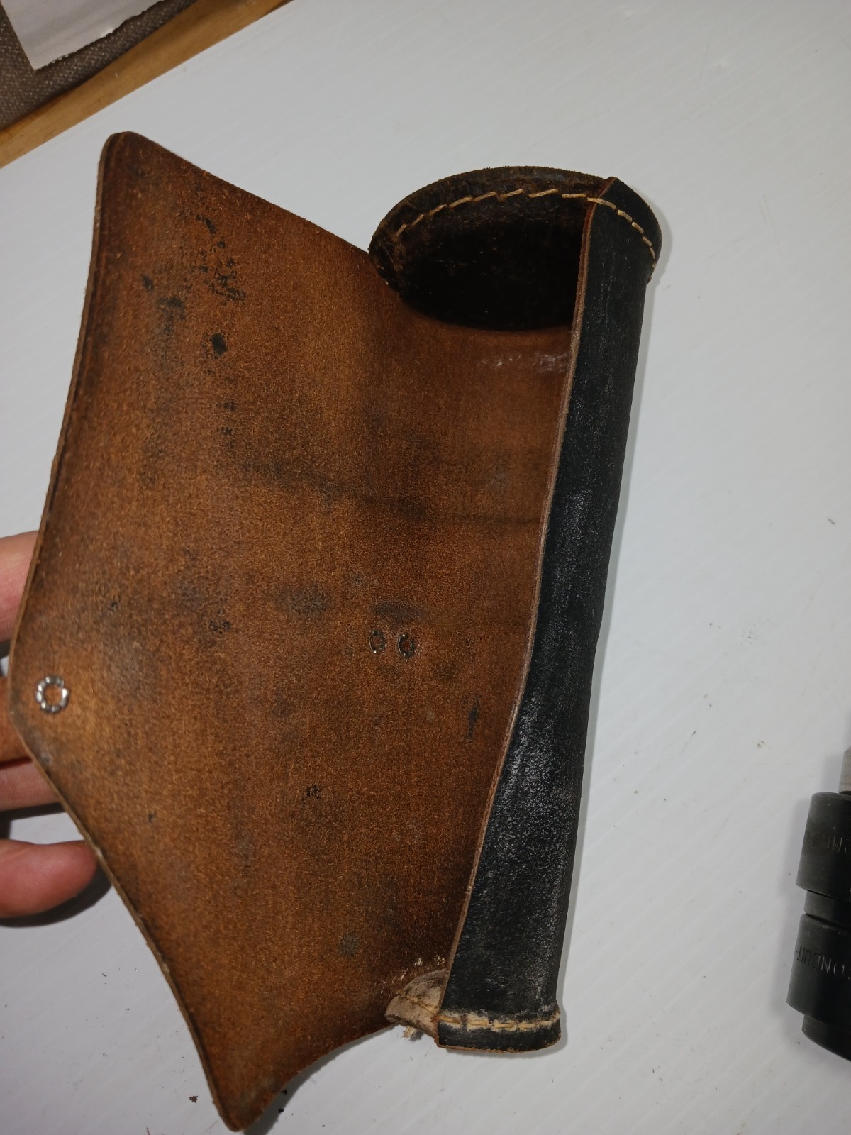 Vintage Greenlee No. 735 BB Ball Bearing Knockout Punch Set + Leather Sheath USA