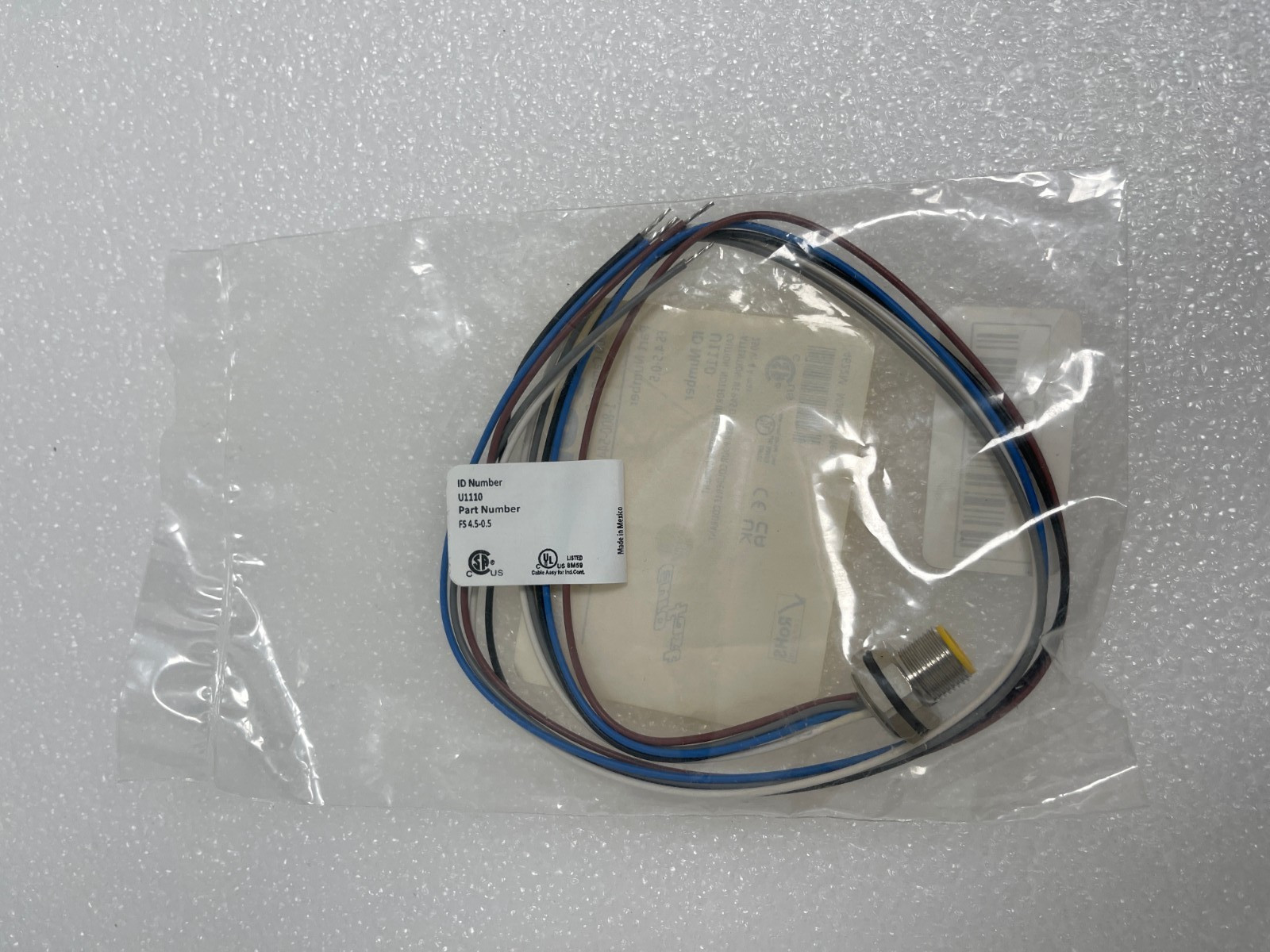 Turck FS 4.5-0.5 Actuator and Sensor Receptacle, 5-Pin, PG9, 0.5