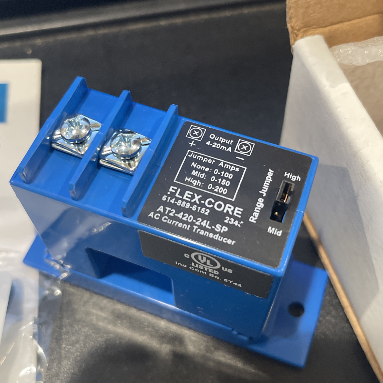 AT2‑420‑24L‑SP Split Core AC Current Transducer – 4‑20mA Output, 100/150/200A