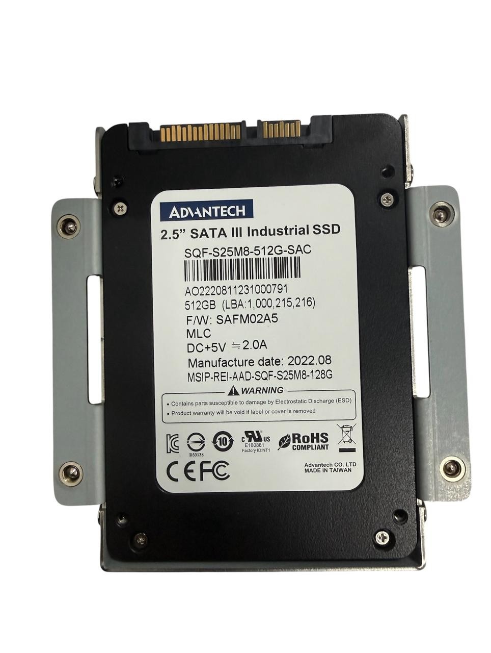 Advantech 2.5″ SQFlash 6Gbs SATA III Industiral SSD 512GB (SQF-S25M8-512G-SAC)