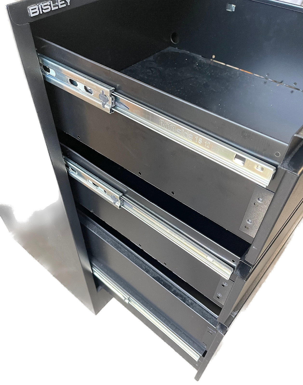 BISLEY 3 Drawer File Cabinet Metal Filing Home Office Steel No Key 29x16x16 NJ