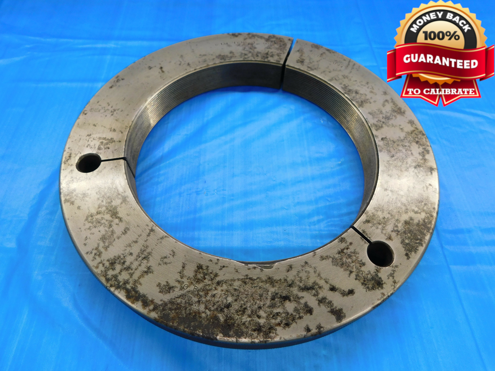 BUDGET 6 1/4 16 NS 3 THREAD RING GAGE 6.25 6.250 6.2500 GO ONLY P.D. = 6.2094