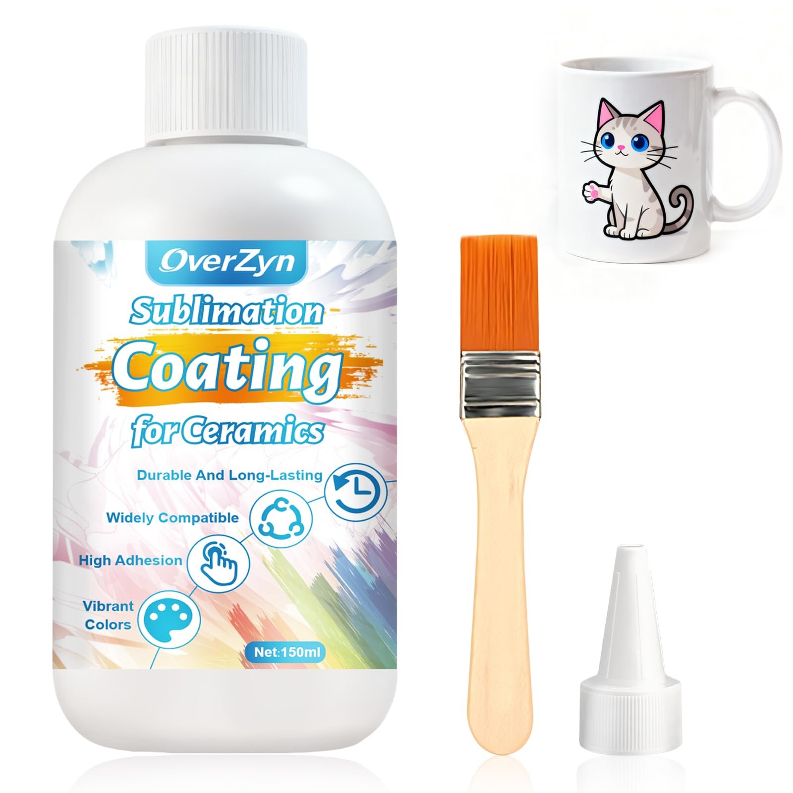 OverZyn Sublimation Coating For Ceramic, Glass Ceramic Coating, Transparent