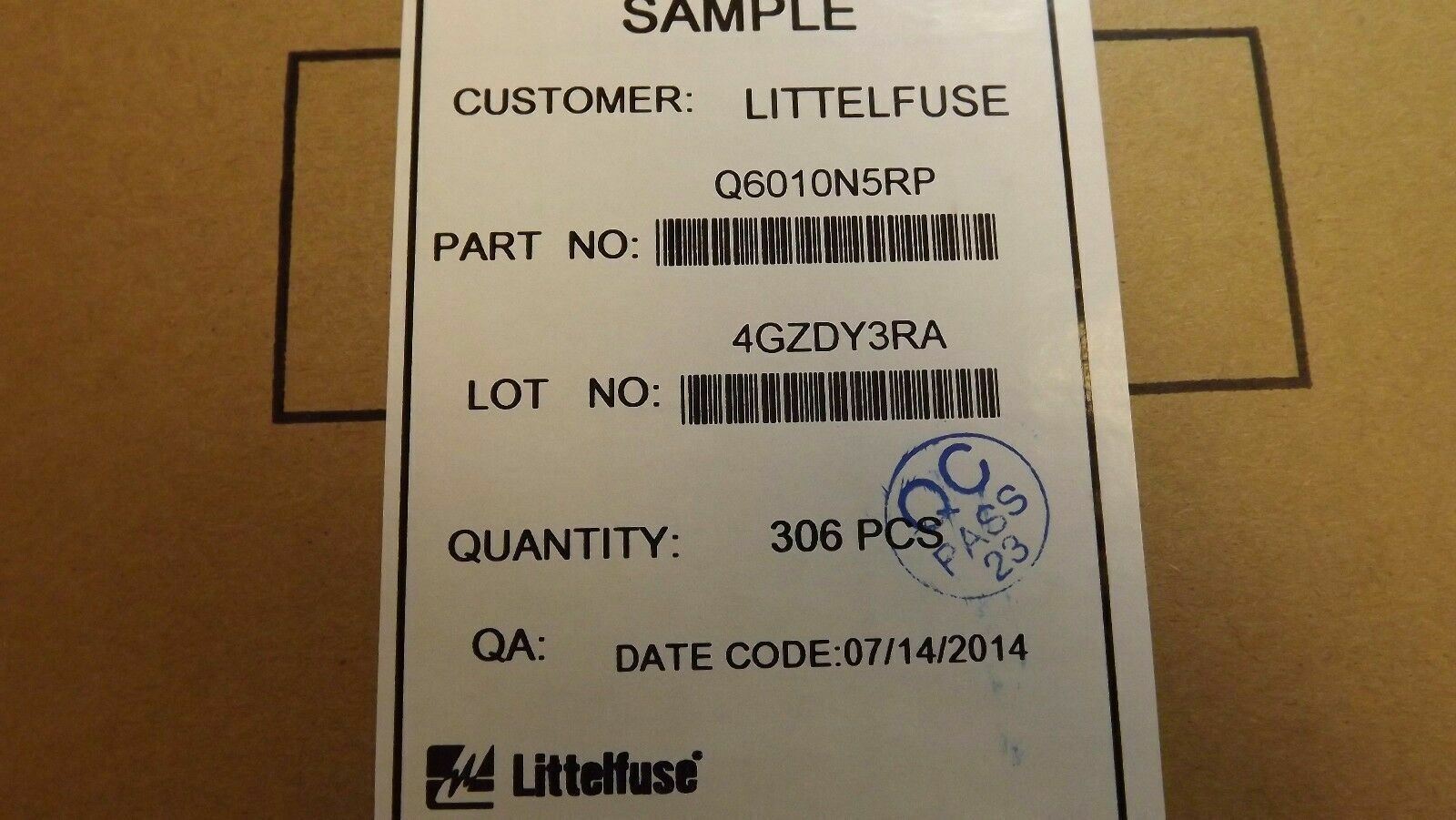 (10 PCS) Q6010N5RP LITTELFUSE/TECCOR 600V 10A 50-50-50 mA TO263 ROHS