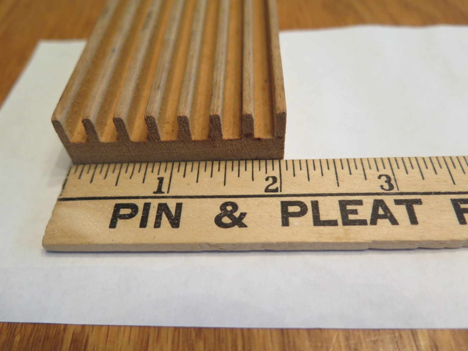 Vintage Wooden Business Card Holder Roosevelt Delicatessen Nassau Rd NY Slogan