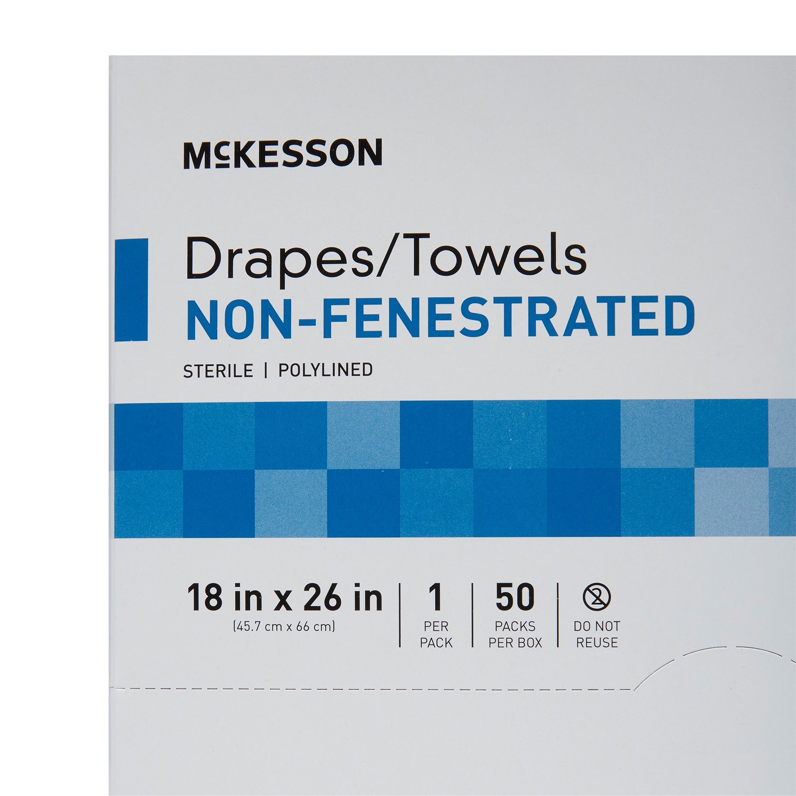 McKesson General Purpose Drape White 50 Ct