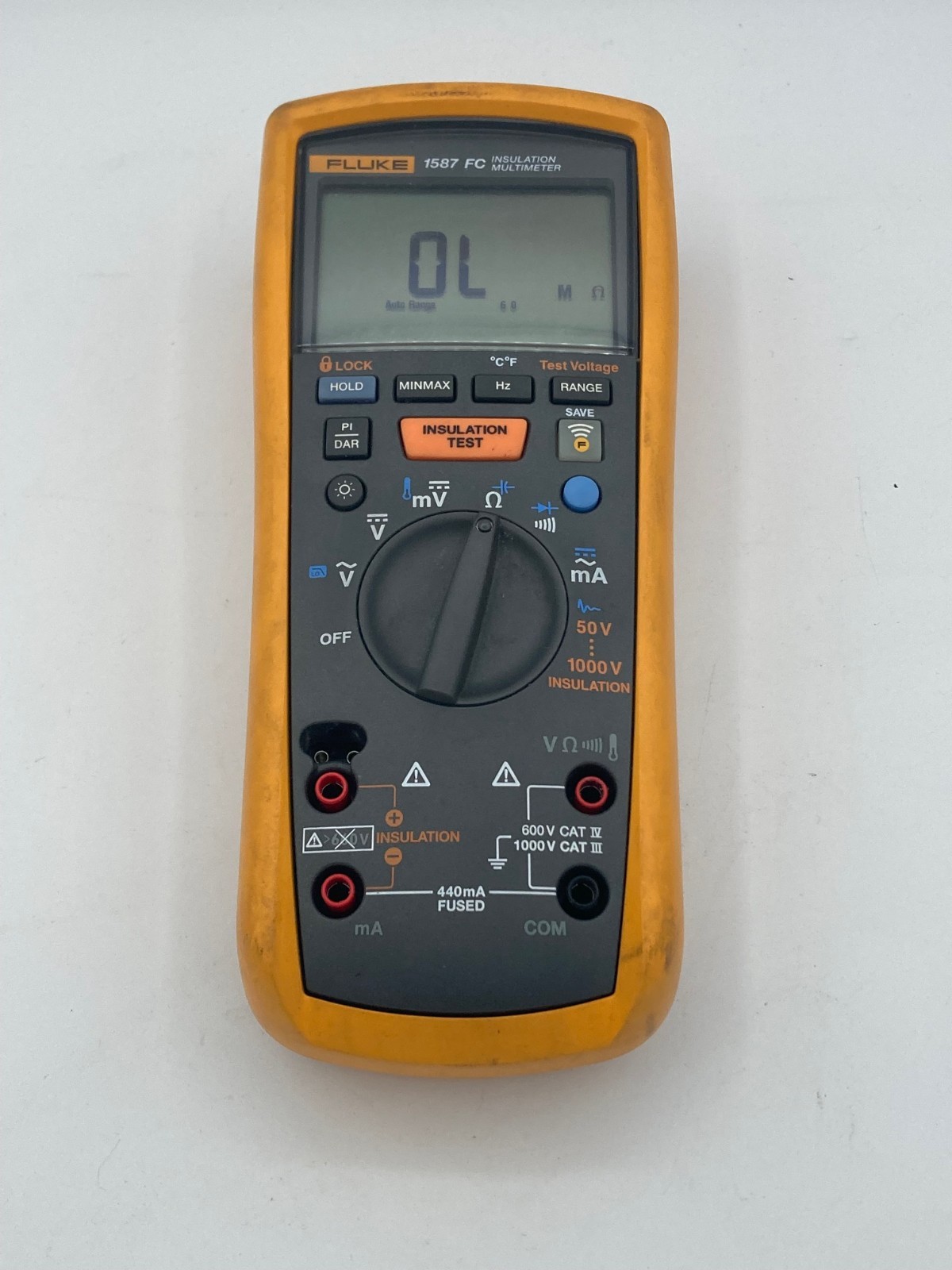 Fluke 1587 FC Insulation Multimeter Megohmmeter w/ Test Leads & Soft Case