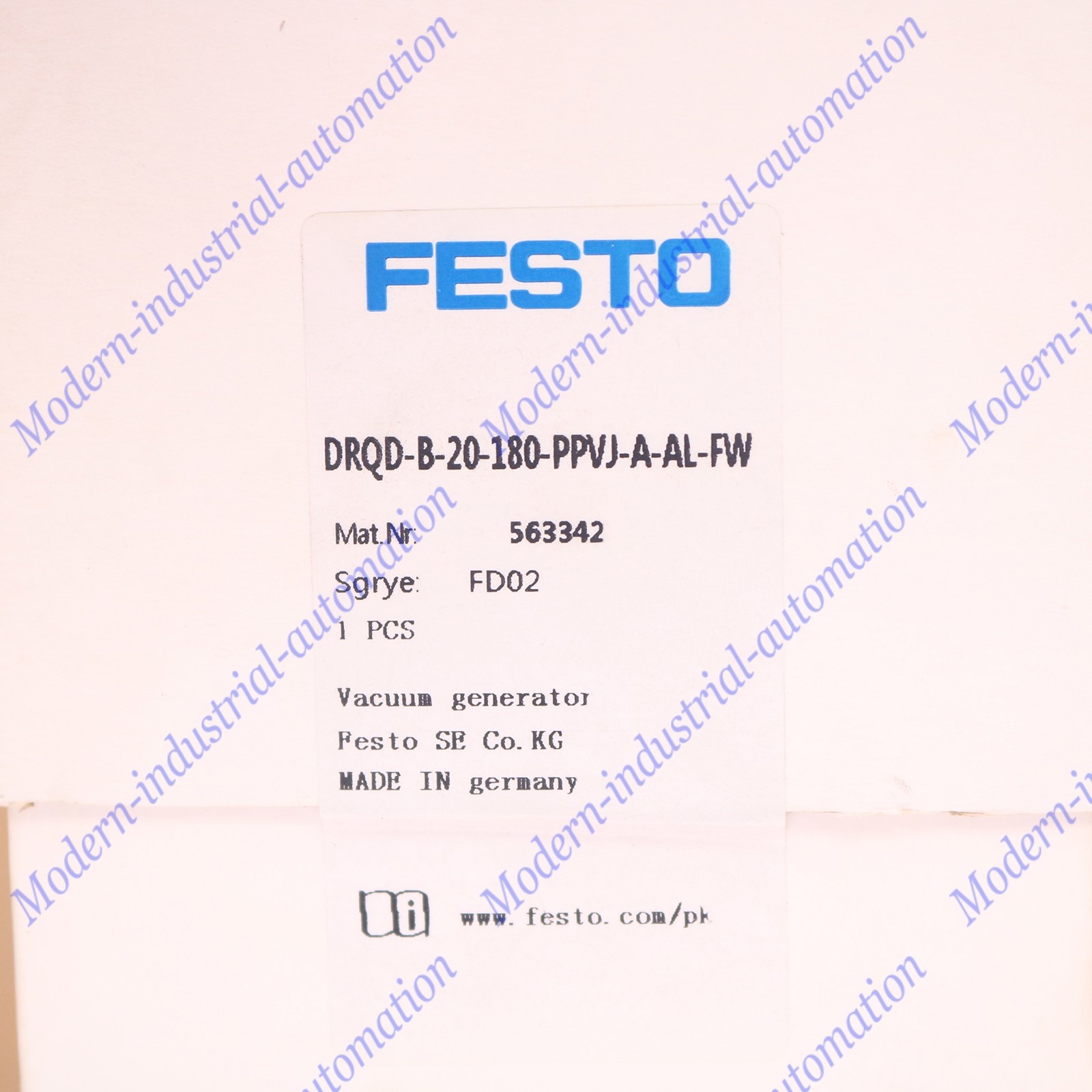 NEW FESTO DRQD-B-20-180-PPVJ-A-AL-FW 563342 Rotating cylinder ship DHL