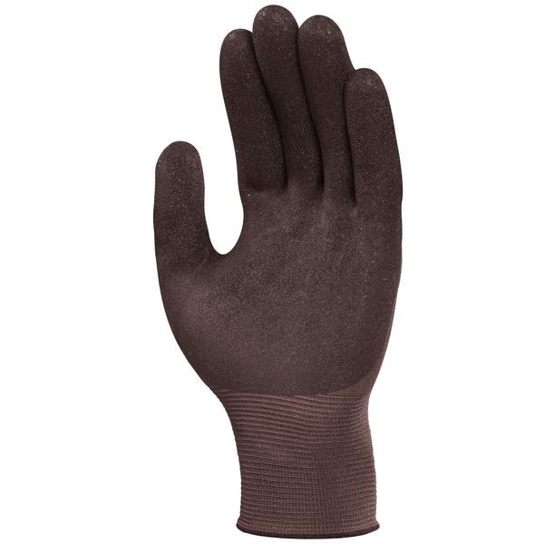 Ansell 11-926 Coated Gloves, Nitrile, Sandy, 3/4 Dip, 4 Abrasion Level, Purple,