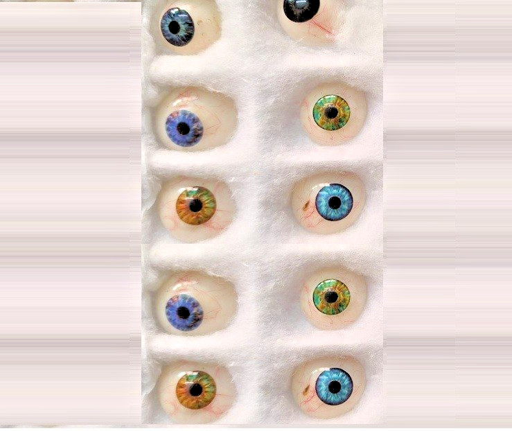 Best Deal Custom-made Artificial Prosthetic Eyes Mix Colour Set of 10 Pcs