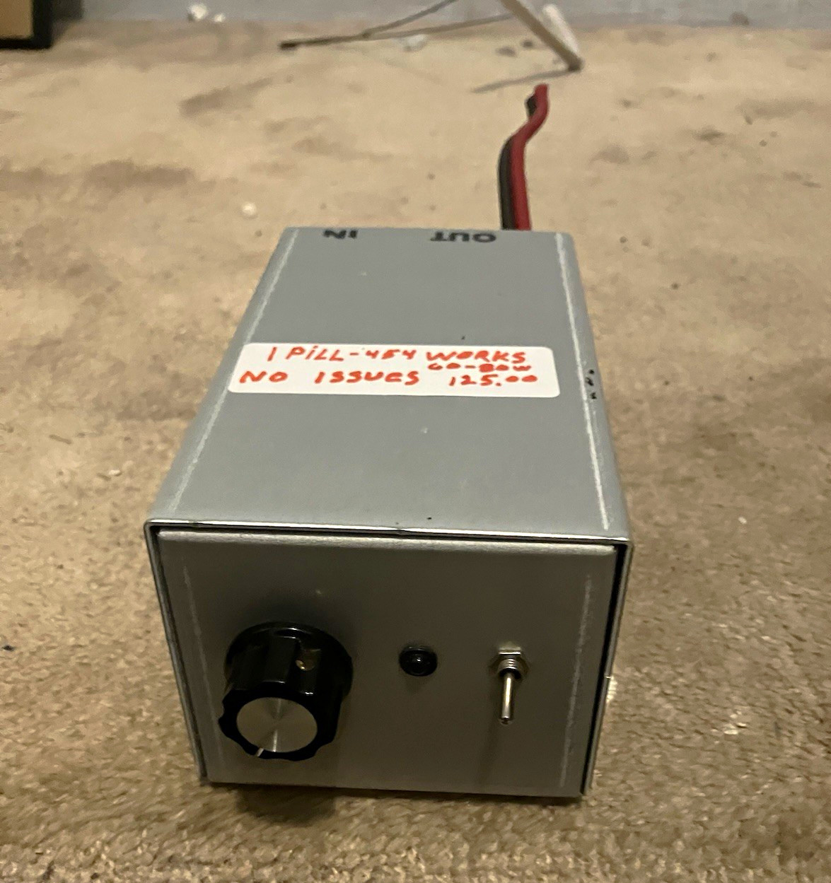 0-5V 12.5A Adjustable DC Power Supply SMPS, 1 Output, Metal Box Knob