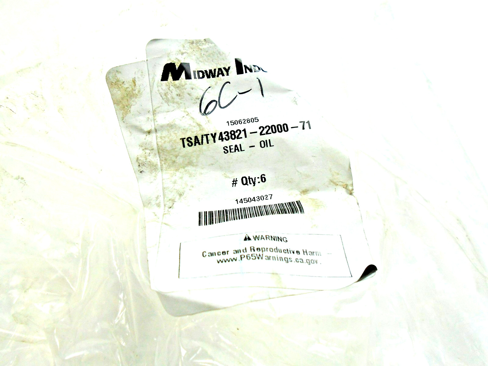 Toyota 43821-22000-71 Oil Seal (Qty. 6) – NOS – FREE SHIPPING