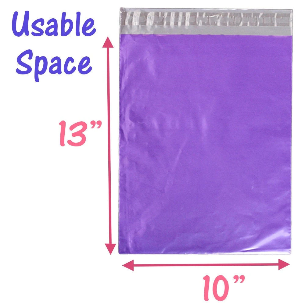 10, 20, 50 -100- 200 Pack 10×13 Colored Designer Approved Quality Poly Mailers