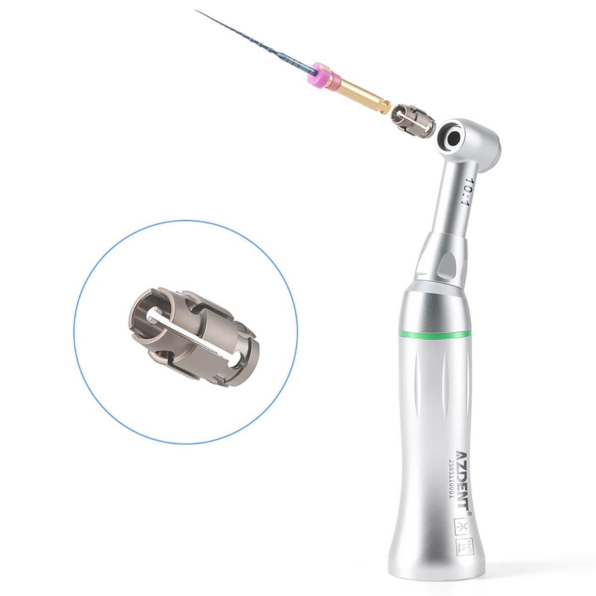 AZDENT Dental Endo Reciprocating Handpiece 10:1 Contra Angle Endodontic 60° M4