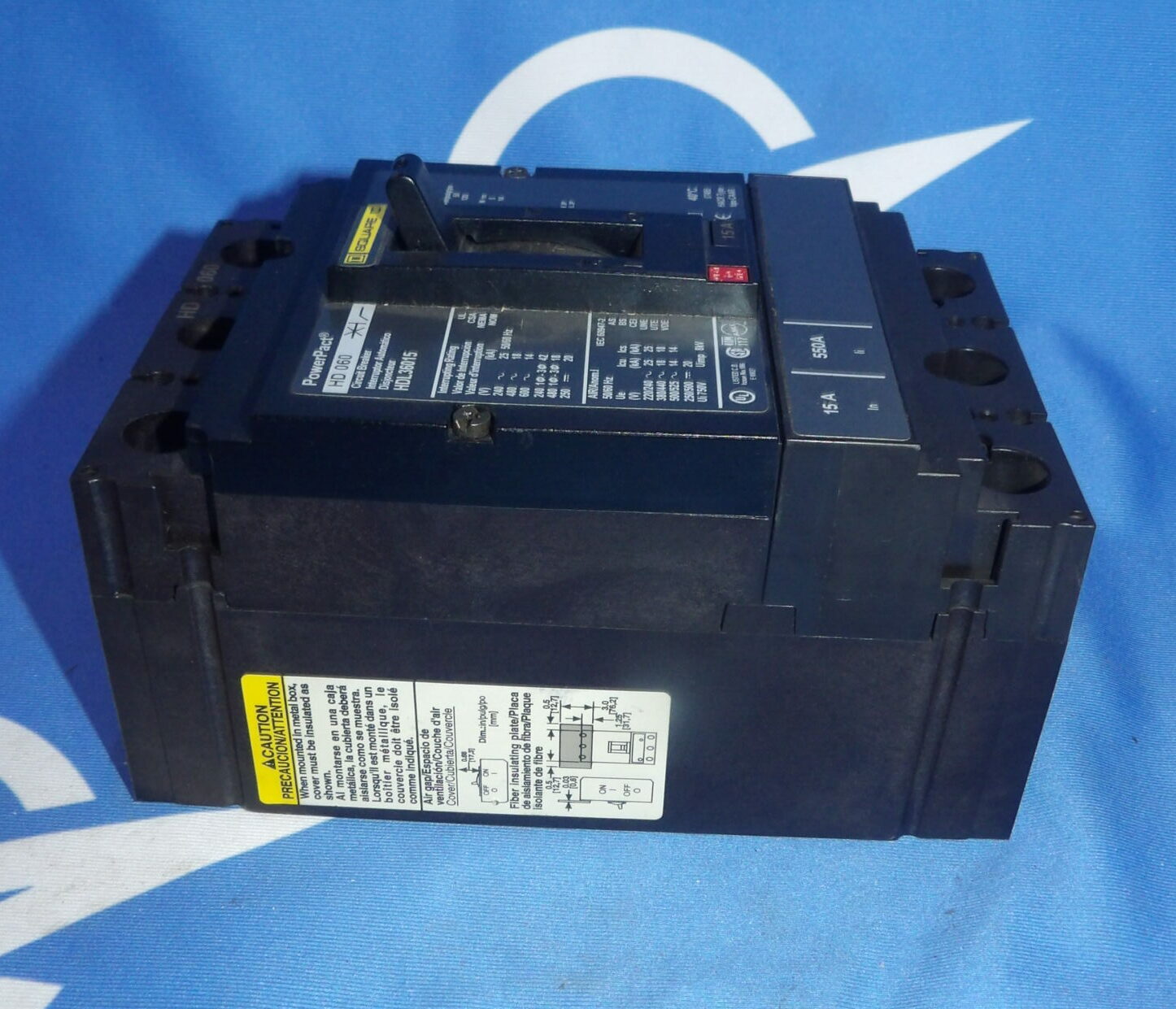 Square D Powerpact HDL36015 3 Pole 600V Circuit Breaker + 1 Year Warranty