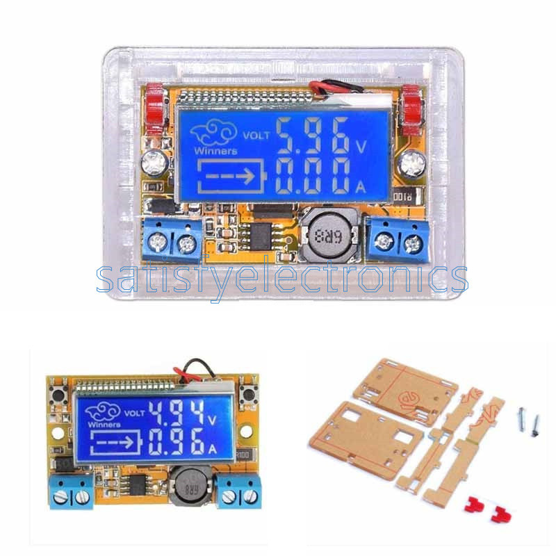 NEW DC-DC Step Down Power Supply Adjustable Push-button Module with LCD Display