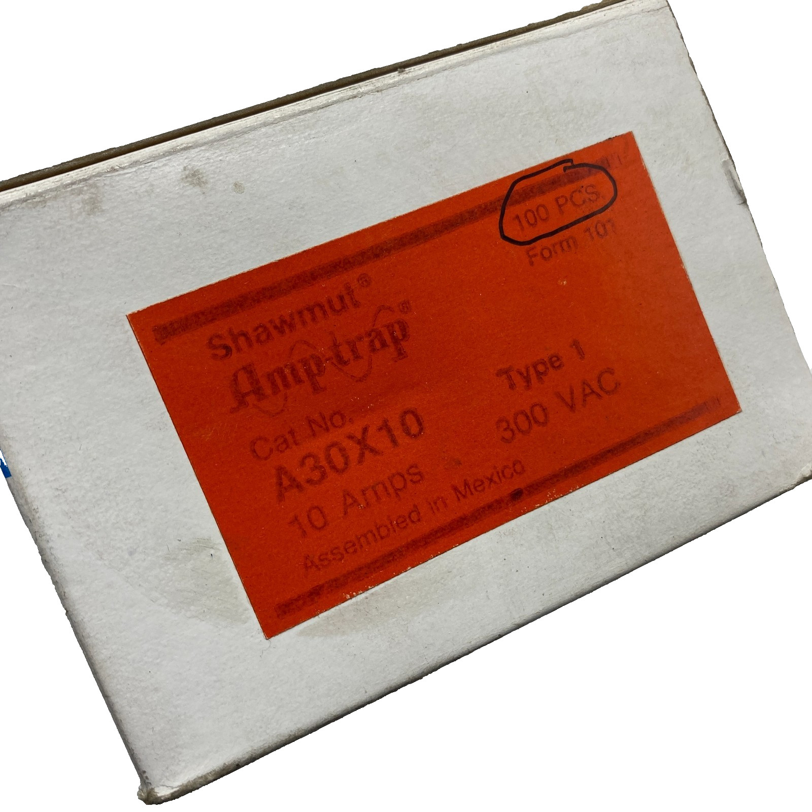 PACK OF 200 GOULD SHAWMUT A30X10 AMP-TRAP FUSE TYPE-1 300VAC 10-AMPS ✅