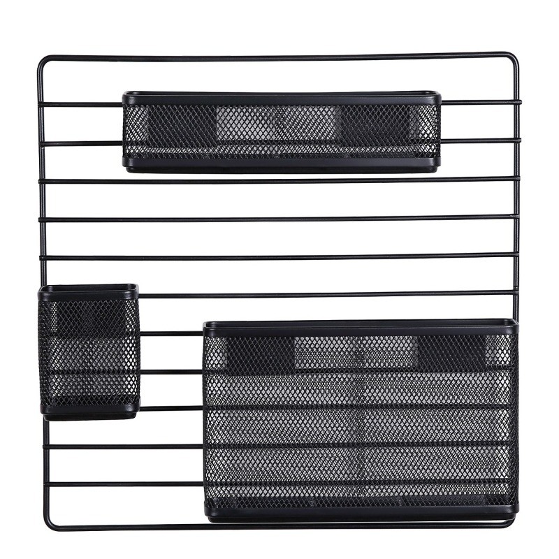 Mesh Additional Wall Organization Tools : Steel Desk & Office Wall Organizer Set