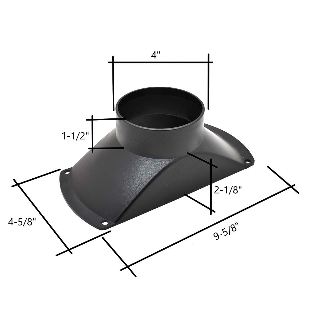 Big Horn 11401 Dust Hood For Use with 4-Inch Hose