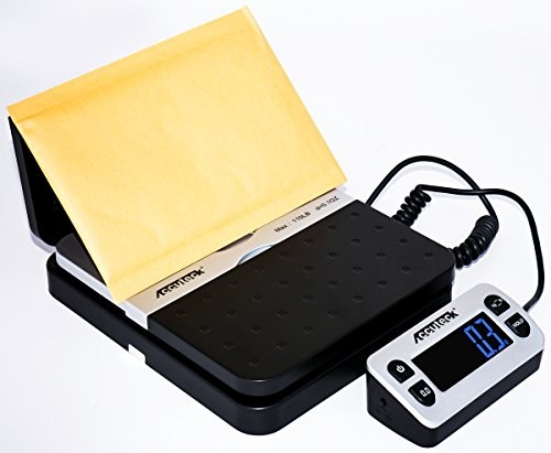 Shippro 110 Lb X 0,1 Oz. Bascula Postal De Envio Digital, Negra (W-8580-1