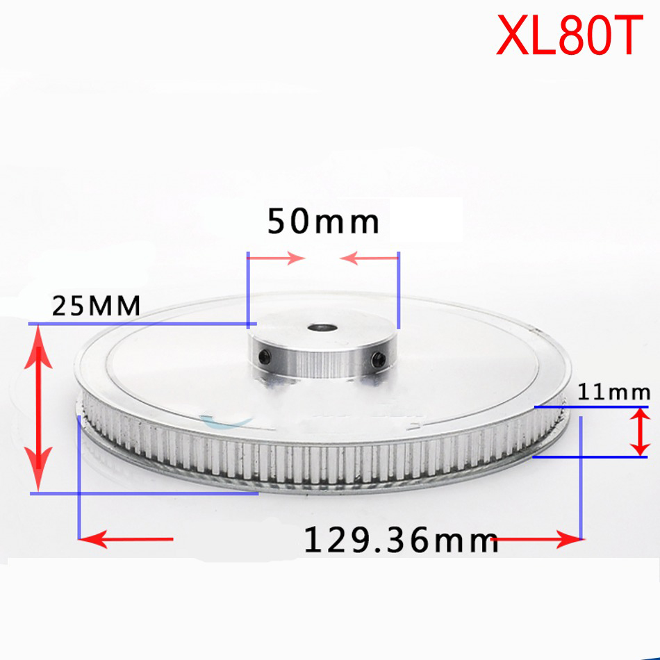 XL 10T-100T Timing Belt Pulley Synchronous Wheel Select Bore for 10mm Width Belt