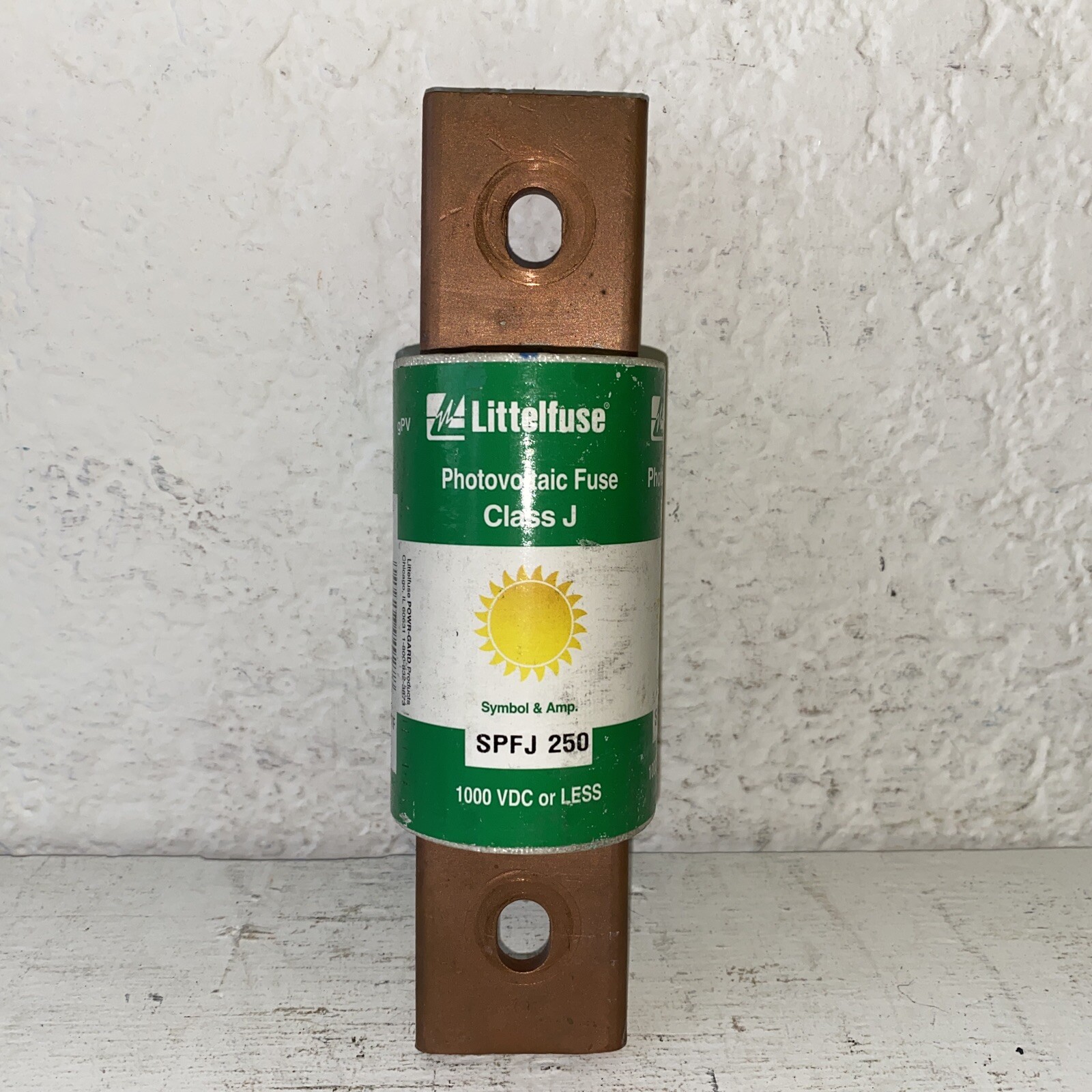 LITTELFUSE SPFJ-250 Photovoltaic Fuse Class J 1000 VDC Or Less