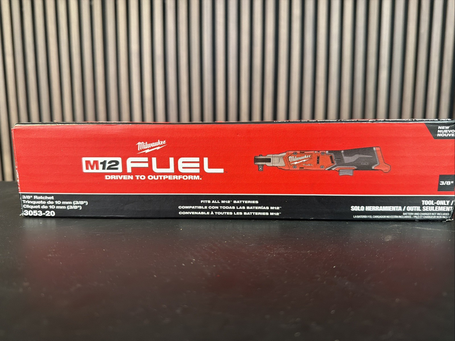 Milwaukee 3053-20 M12 FUEL 3/8 inch Ratchet Baretool