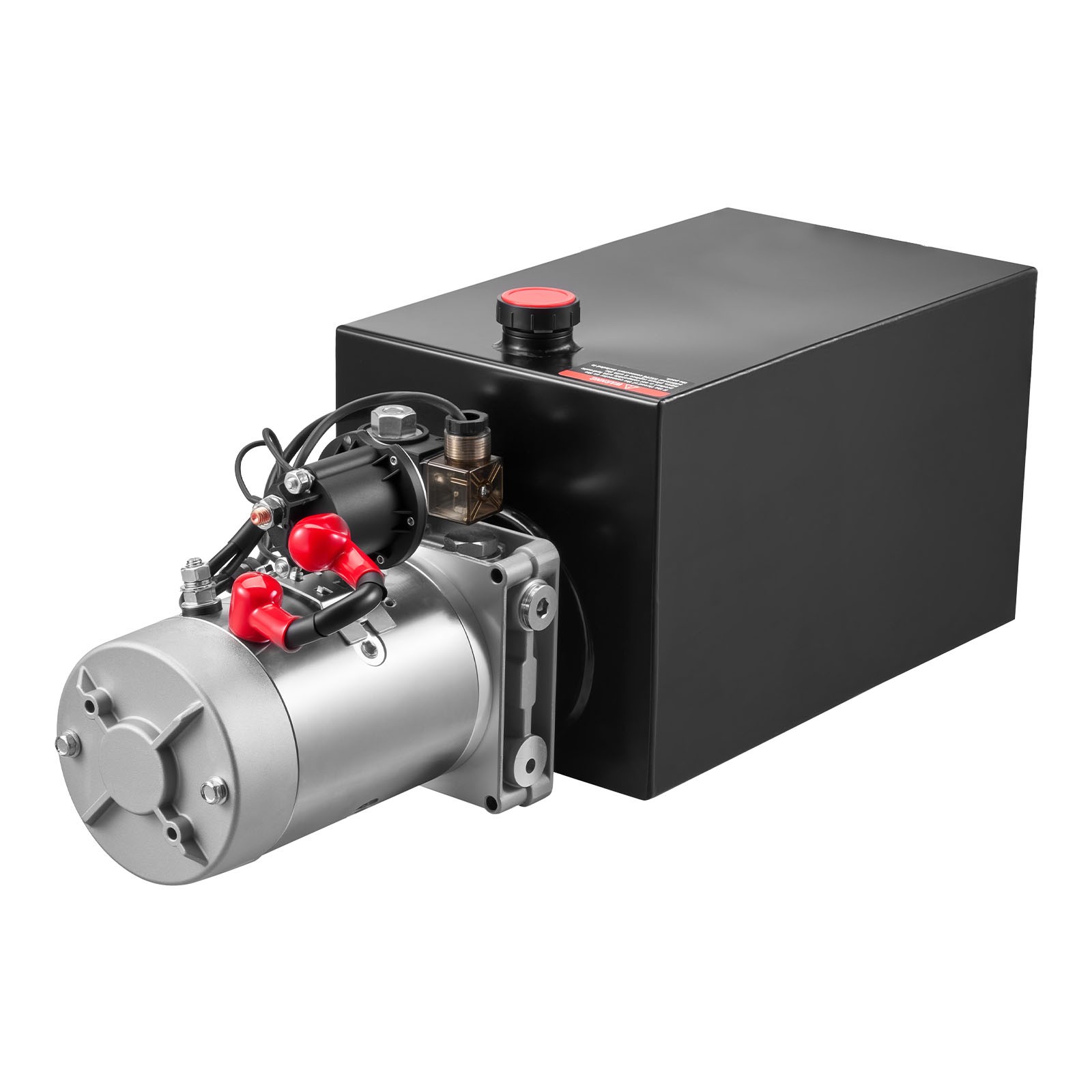 Uimoso 10 Quart Single Acting Hydraulic Pump for Dump Trailer DC 12V Power Unit