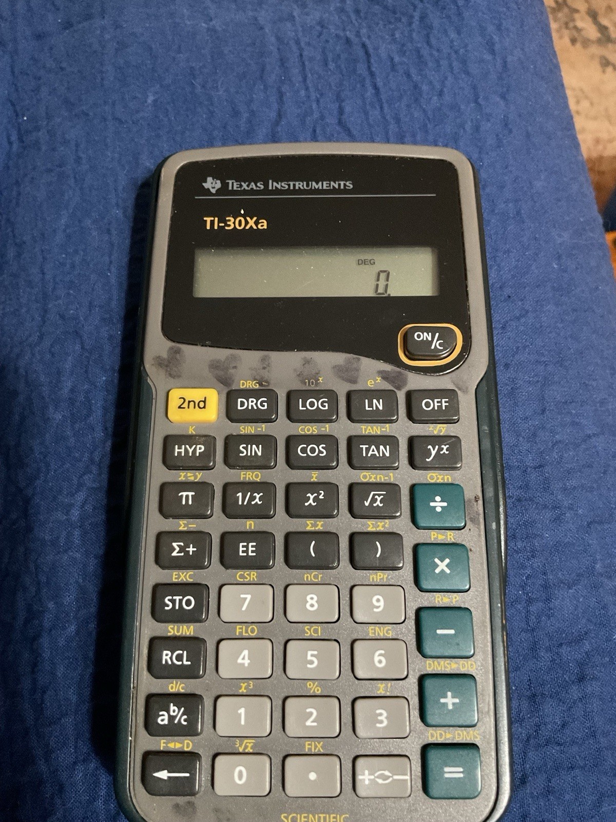 texas instruments ti-30xa scientific calculator With Slide Cover & Ref Guide