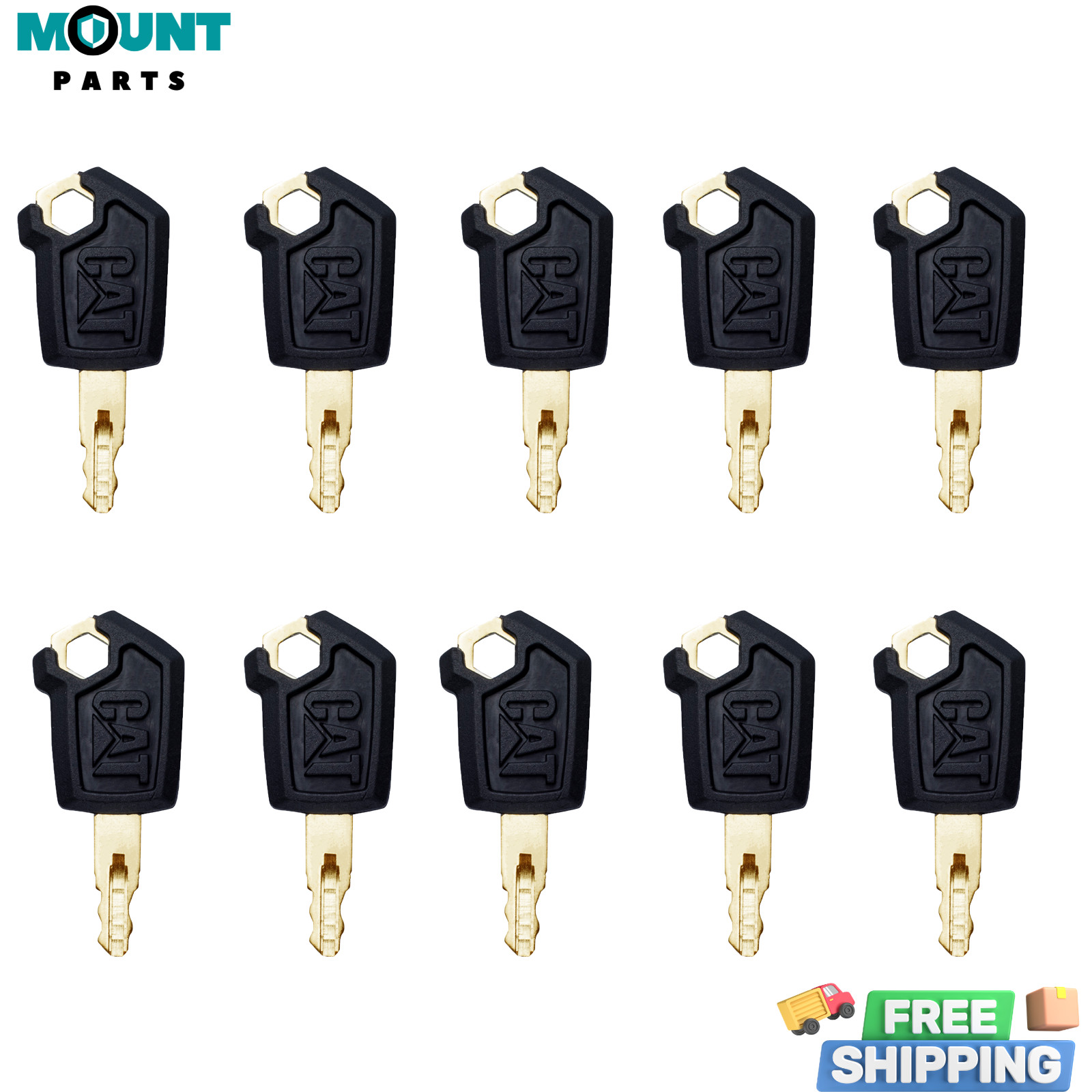 10PCS Ignition Keys 5P8500 5P-8500 for Caterpillar Heavy Equipment CAT Loaders